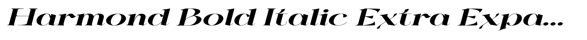 Harmond Bold Italic Extra Expanded image